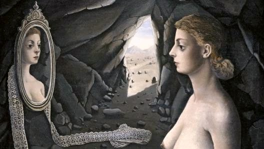 mujer ante el espejo p.delvaux
